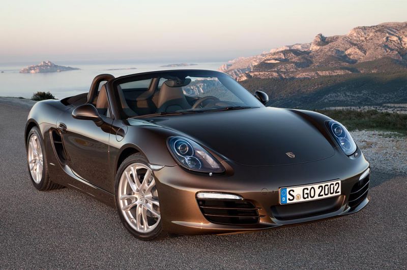 Porsche boxster 981 красный